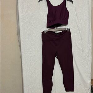 Purple Leggings and Sports Bra Collection